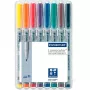 Markeriai Staedtler 315 WP8 – 8 spalvų rinkinys (juoda, mėlyna, ruda, žalia, oranžinė, raudona, violetinė, geltona)