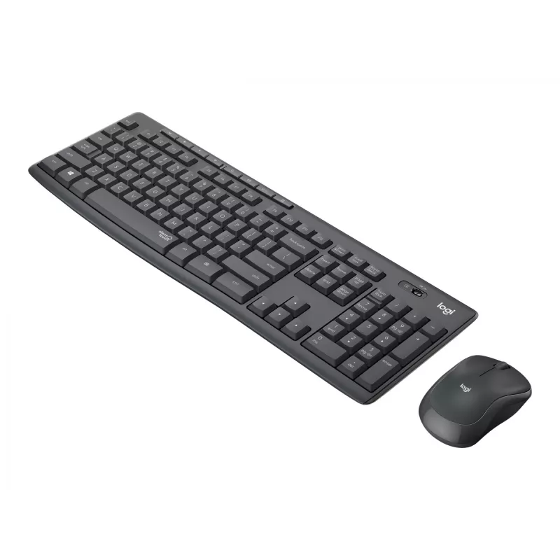 LOGITECH MK295 Tylus belaidis klaviatūros ir pelės rinkinys GRAPHITE