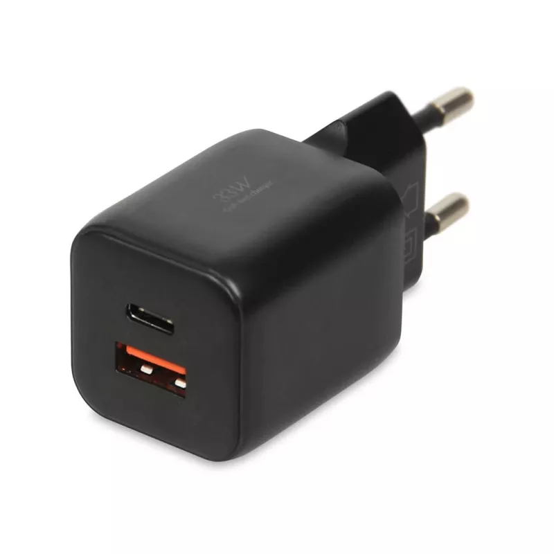 Išorinis tinklo maitinimo adapteris IBOX ILUC42B 12V 2A, 33W, USB-A + USB-C PD3.0, QuickCharge 3.0, universalus