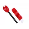 Išgyvenimo kompasas BCB CN340 – švytintis ciferblatas, plastikinė rankena, 110 mm, 47 g, raudonas
