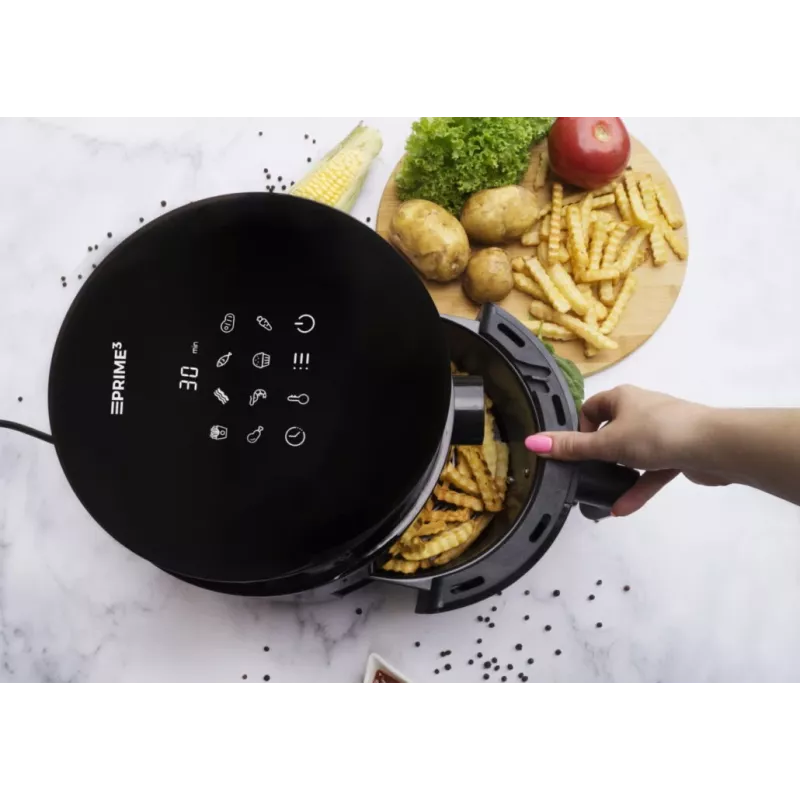 Oro gruzdintuvė PRIME3 SAF31 2,5 l, 1200 W, juoda