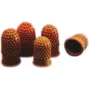 Rexel Thimblettes Velos dydis 00 - 15 mm skersmuo, oranžinė, guminiai pirštų antgaliai, dėžutė po 10 vnt.