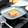 Griddle keptuvė Russell Hobbs RH01861EU7 28 cm Crystaltech – nelipni dangtis, plokščia grilio keptuvė