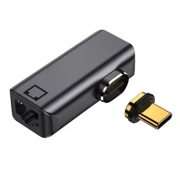 Magnetinis adapteris USB Type-C – RJ-45, 100/1000 Mb/s