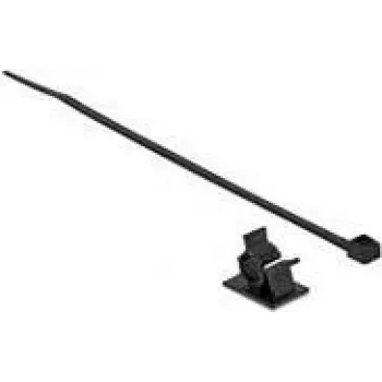 Kabelių laikikliai DeLOCK 18878 Nailoniniai Juodi 10 vnt 25mm 1,05cm