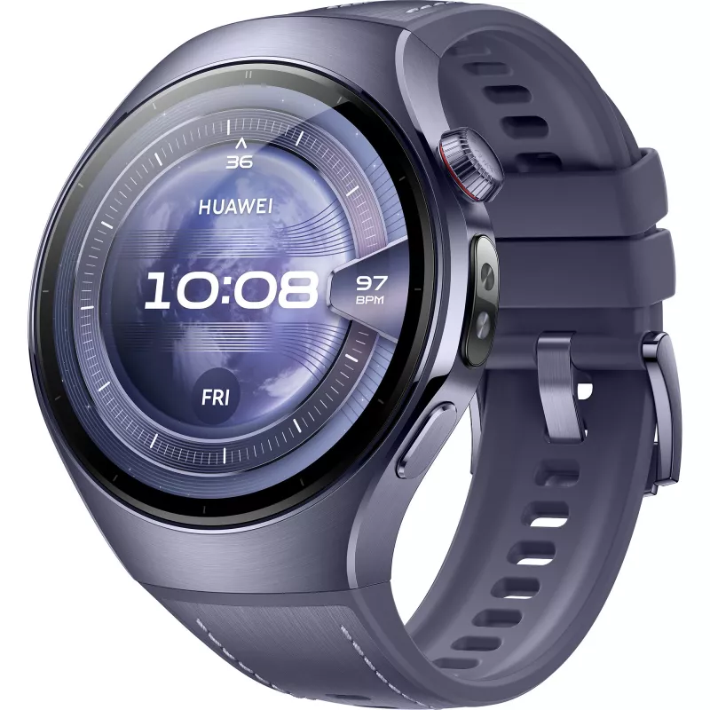 HUAWEI Watch 5 46mm pilkai violetinis titano korpusas su kompozitiniu dirželiu