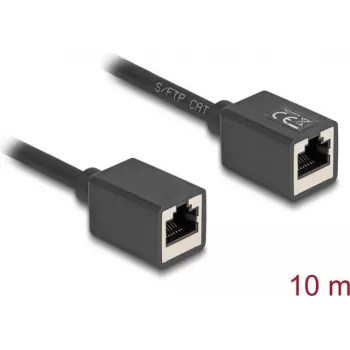 Tinklo kabelis DeLOCK 90335 RJ-45 Cat6a 10 m Juodas