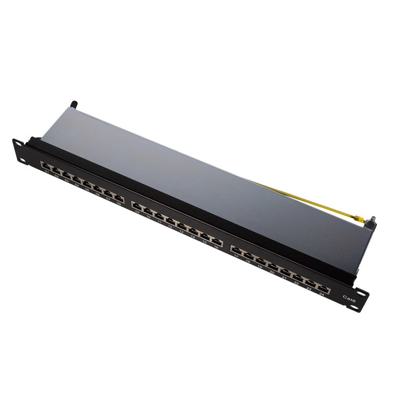 Logilink TUO-NP0048 Juoda – 24 prievadų RJ-45 skirstymo panelė