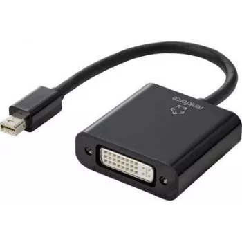 Renkforce RF-4769258 DisplayPort / DVI adapteris [1x Mini-DisplayPort kištukas – 1x DVI lizdas 24+5 kontaktų] juodas PVC apvalkalas 15,00 cm (RF-4769258)
