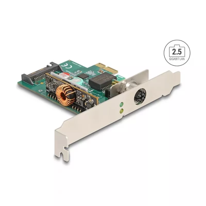 DeLOCK 90760 vidinė tinklo plokštė 2500 Mbit/s PCI Express laidinė