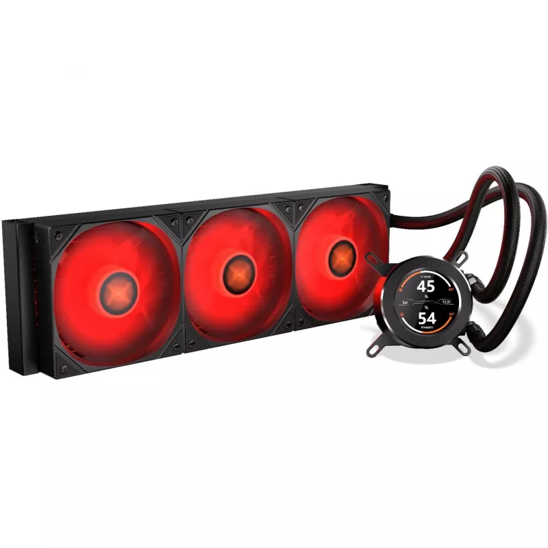HydroGlance 360 LCD skystas aušinimas juodas