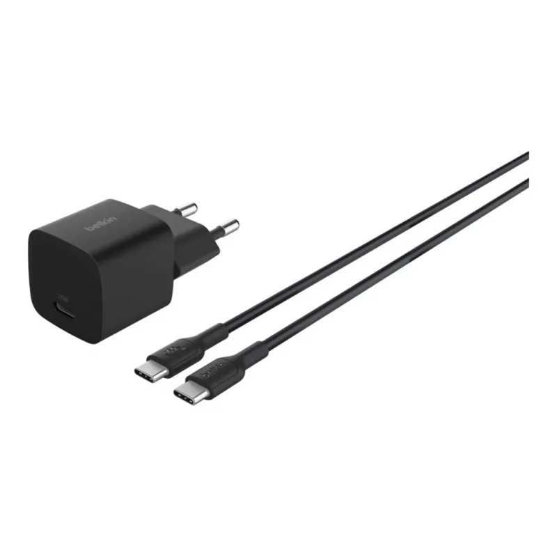 Vidinis AC kroviklis Belkin BoostCharge 25W USB-C PD/PPS, 1 m laidas, juodas