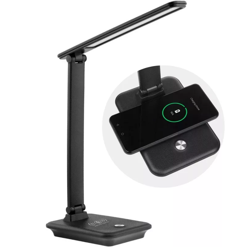 LED stalinė lempa 9W su Qi įkrovikliu Maclean MCE616B