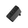 NATEC NUC-2234 sieninis įkroviklis nešiojamam kompiuteriui ir telefonui, juodas, 100 W, greitasis įkrovimas