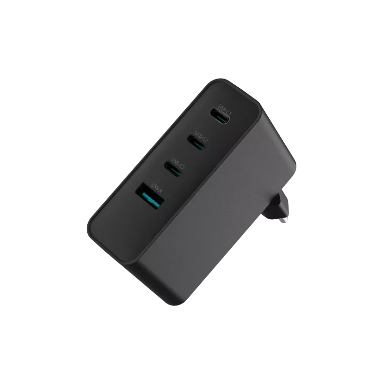 NATEC NUC-2234 sieninis įkroviklis nešiojamam kompiuteriui ir telefonui, juodas, 100 W, greitasis įkrovimas