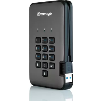 iStorage diskAshur PRO² SSD 2TB – Saugus nešiojamas kietasis diskas su aparatine šifravimo sistema