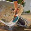 GARDENA Cleansystem rankinis šepetys M kietas, pilkai turkio spalvos, universalus, minkštas plastikinis dirželis