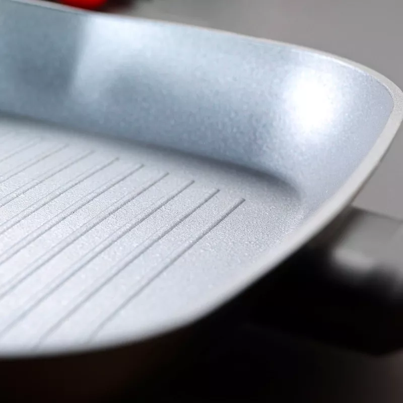 Griddle keptuvė Russell Hobbs RH01861EU7 28 cm Crystaltech – nelipni dangtis, plokščia grilio keptuvė