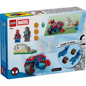 LEGO MARVEL 11206 Spidey ant motociklo prieš Raganosį