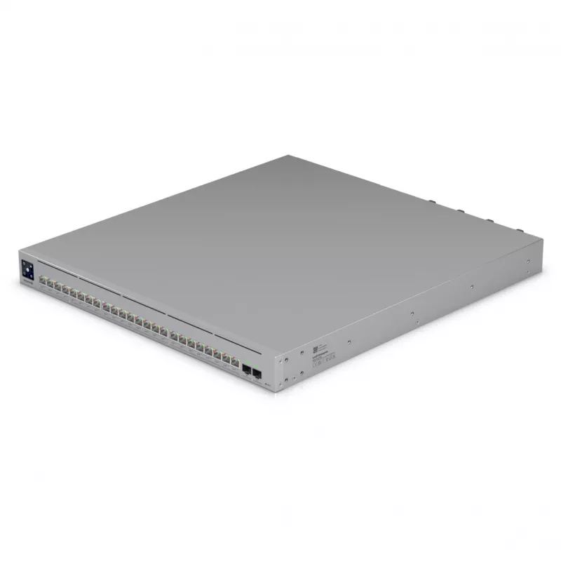 Tinklo jungiklis Ubiquiti UniFi ECS-24-POE — valdomas L2/L3, 24× 10G RJ-45, PoE, 1U, pilkas