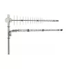 Poynting Antennas LTE/GSM stiebo antena A-LPDA-0092 sidabrinė SMA (M) LoRa Helium 11dbi Yagi/stiebo antena SMA vyriška 7m kabelis
