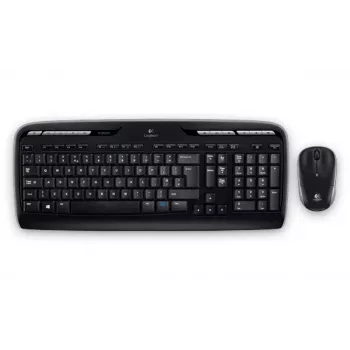 Belaidis klaviatūros ir pelės rinkinys Logitech MK330, US QWERTY, juodas