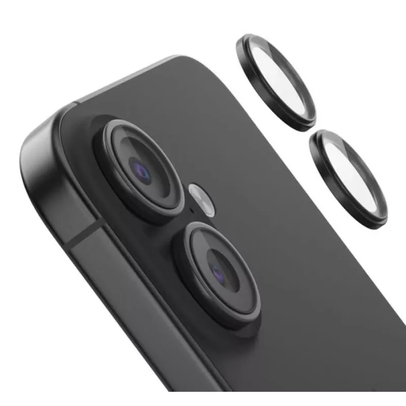 Apsauginis stiklas fotoaparatui Belkin OVA181HQBK, skirtas iPhone 16 / 16 Plus, 2 vnt.