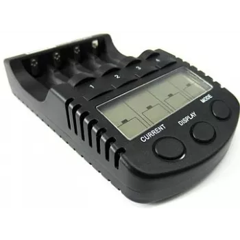 Įkroviklis AA/AAA C3 su LCD ekranu