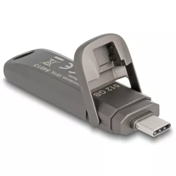 USB atmintinė DeLOCK 54013 512 GB USB Type-C Pilka