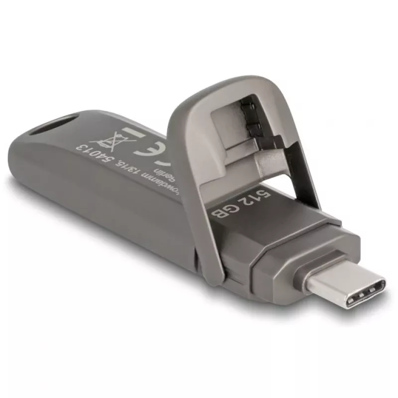 USB atmintinė DeLOCK 54013 512 GB USB Type-C Pilka