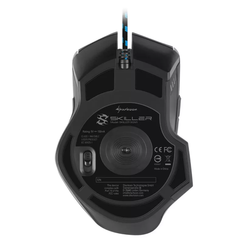 Sharkoon Skiller SGM1 pelė žaidimams, dešinei rankai, USB-A, optinė, 10800 DPI