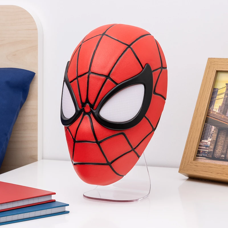 Stalinė lempa Paladone Spiderman kaukės šviesa – oficialiai licencijuotas Marvel LED šviestuvas