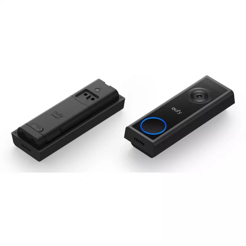 Vaizdo skambutis Eufy C31 2K su MicroSD atmintimi, 2560×1440, 6500 mAh, laidinis ir belaidis, juodas