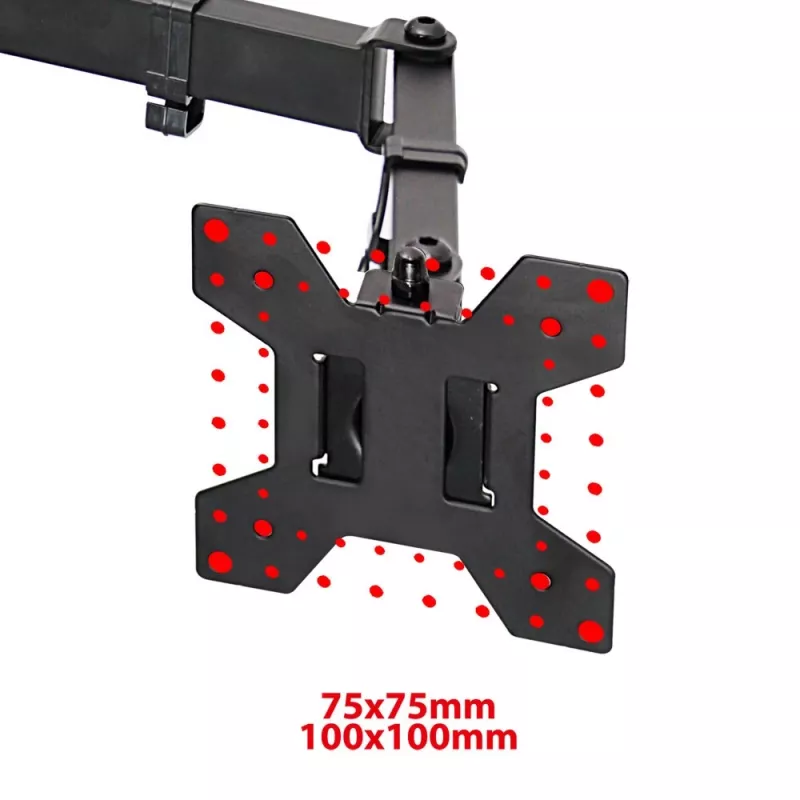 Esperanza ERW018 Stalo laikiklis dviem monitoriams 10-27'' iki 8 kg