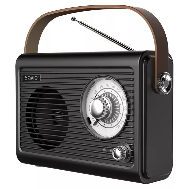 Nešiojamas radijo imtuvas Savio RS-01 Analog Black