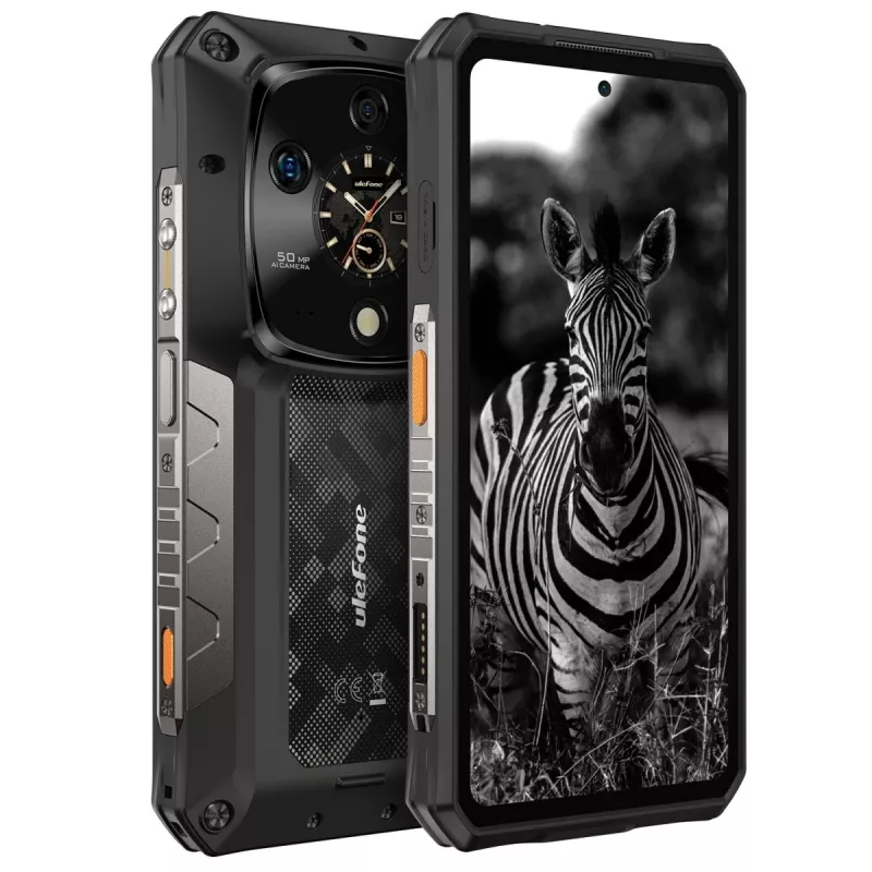 Atsparus išmanusis telefonas UleFone Armor 28 Ultra 5G — 16 GB RAM, 1 TB atminties, juodas
