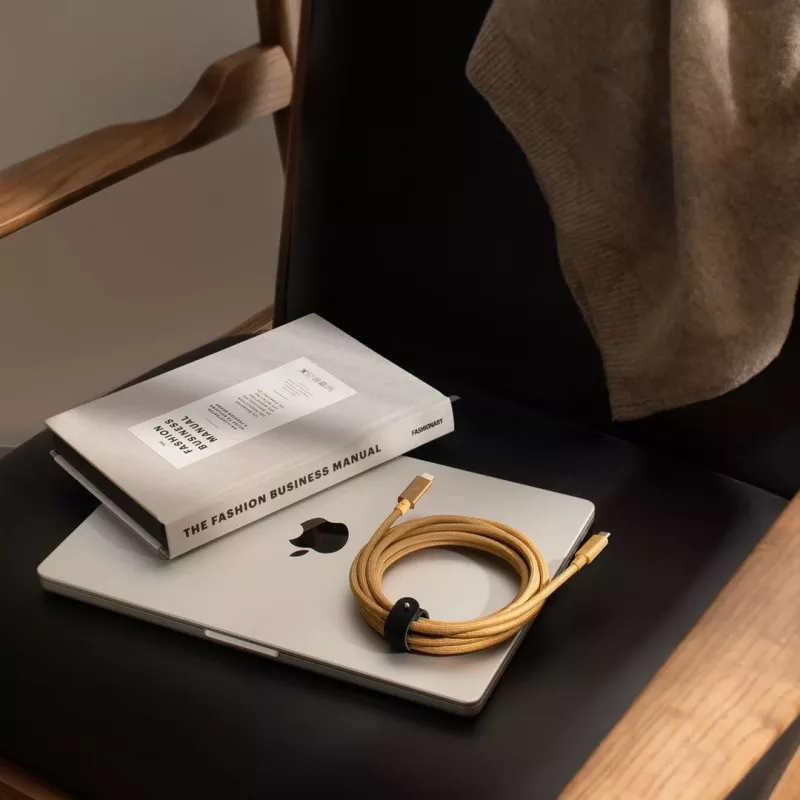 Laidas USB-C į USB-C Native Union Belt Cable Pro 240W, 2,4 m, USB 2.0, 0,48 Gbit/s, Žalias
