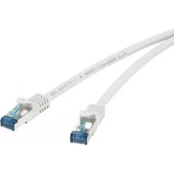 Tinklo laidas Renkforce RJ45 CAT 6a S/FTP 0,25 m Pilka
