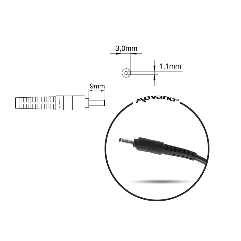 Maitinimo adapteris MITSU SAM1921C 19V 2,1A nešiojamiesiems įrenginiams (MPN 5ZM049)