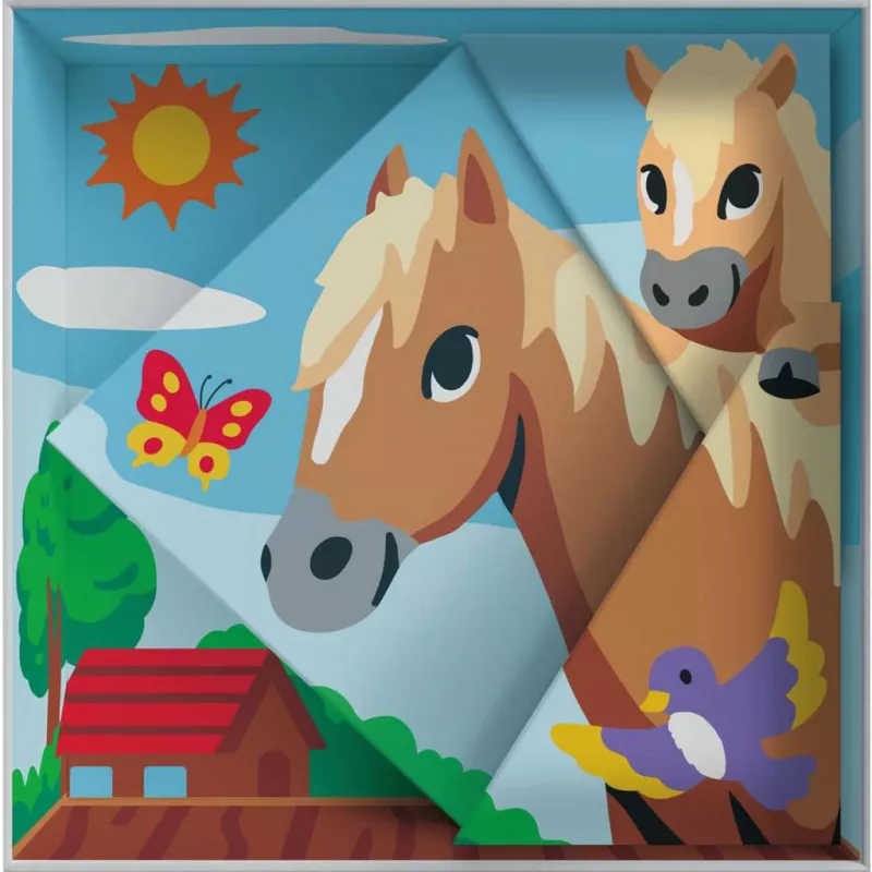 Vaikų liejimo ir dažymo rinkinys Ravensburger 25868 – arklių motyvai, nuo 7 metų
