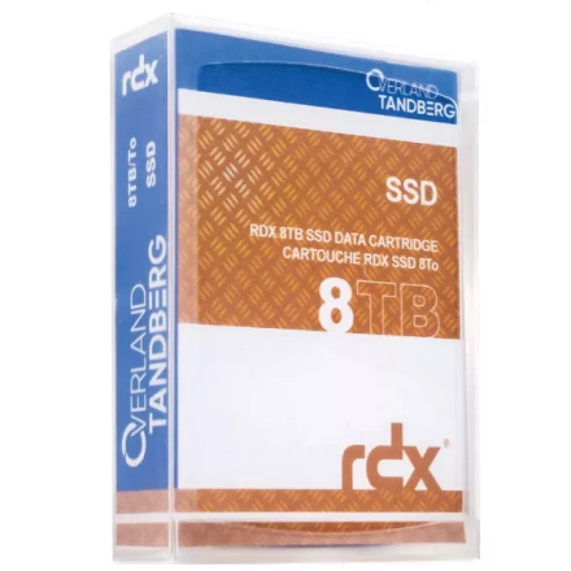RDX kasetė Overland-Tandberg 8 TB SSD, RDX laikmena, 87×119×23 mm, juoda