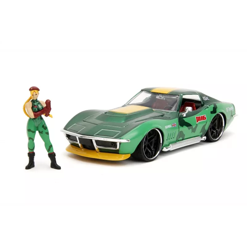 Automobilis Jada Toys Street Fighter 1969 Chevrolet 1:24 Metal Green