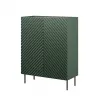 Lentyninė spinta cama meble ONDA ONDA 98×45×127 cm žalia, pastatoma prie sienos