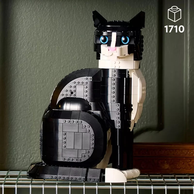 LEGO rinkinys Ideas 21349 Smokingė katė – kolekcinis plytelių modelis, eksponavimui