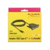 Lygiagretusis kabelis DeLOCK 62980 Juodas 1,8 m