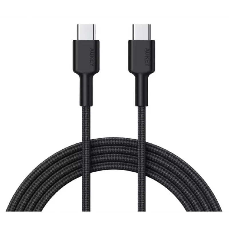 Aukey CB-CD45 USB-C į USB-C kabelis, Quick Charge, 0,9 m, juodas