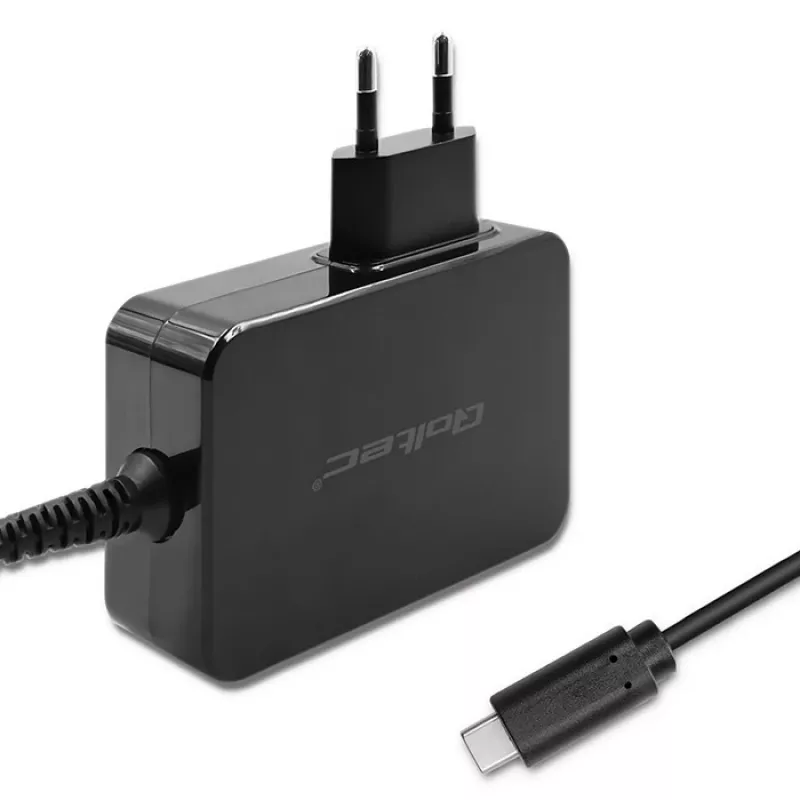 Qoltec PD 120W Turbo Greitasis Įkroviklis | 5-28V | 3-4.5A | USB-C | Juodas
