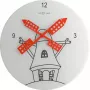 NeXtime klok 8807 Windmil, Ø30 cm, sieninis, baltas/juodas/raudonas