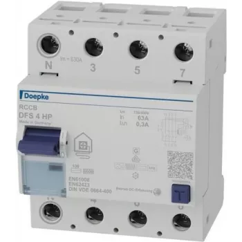 Doepke DFS4 063-4/0.30-HPFI grandiklis 4p 63 A 0,3 A (09146805)