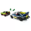 LEGO City policijos automobilio ir raketinio automobilio gaudynės 60415 – 213 dalių, 2 minifigūrėlės, nuo 6 metų